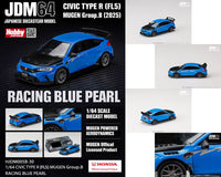 (PRE-ORDER) Honda Civic Type R (FL5) MUGEN Group B 2024 Racing Blue Pearl Hobby Japan 1/64