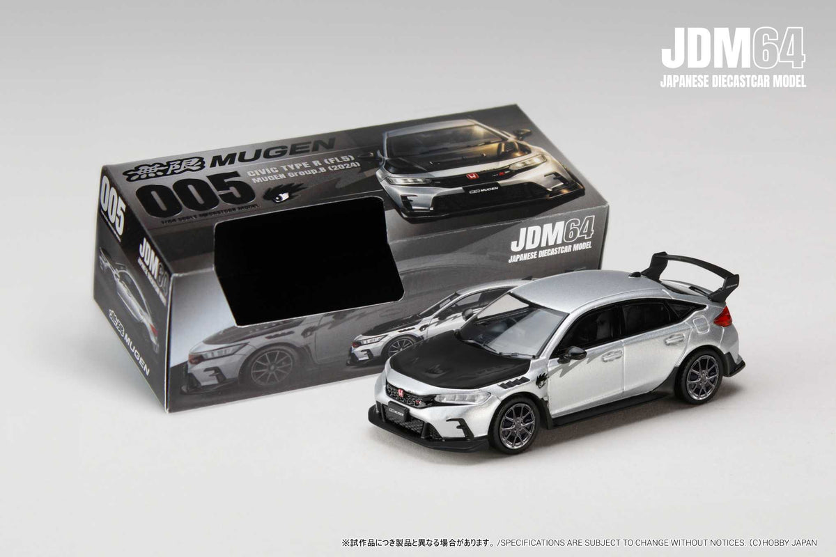 Honda Civic Type R FL5 Mugen Group B 2024 Matte Silver Hobby Japan 1:64