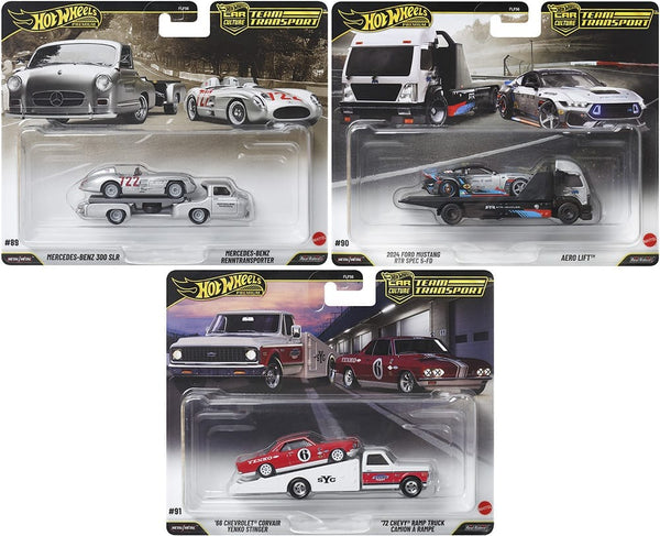 Hot Wheels Team Transport 2025 K Case 3x Car set