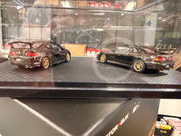 Honda Integra Type R DC2 & DC5 Mugen Customized Black Chrome 2-Car Set Numbered Motorhelix TMCS 2026 Limited Edition 499pcs made