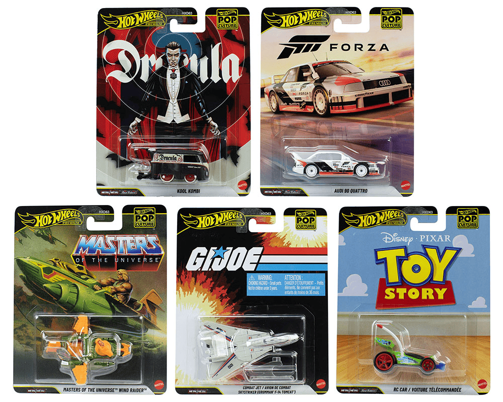 Hot Wheels 2026 Pop Culture R Assortment 5x Car Set