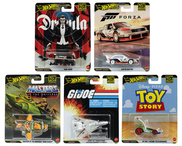 Hot Wheels 2026 Pop Culture R Assortment 5x Car Set