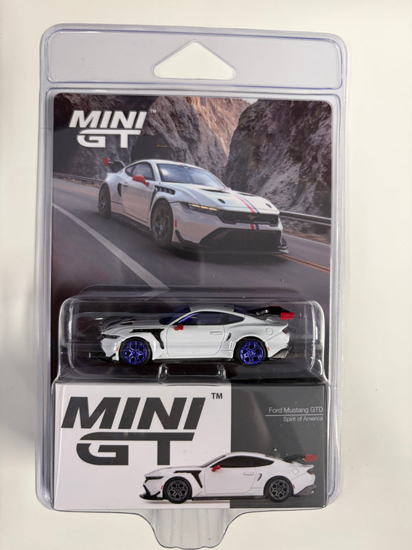 Ford Mustang GTD Spirit of America White Mini GT 1/64 scale MGT01097-BL CHASE