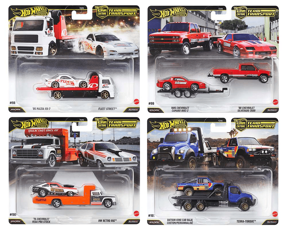 (PRE-ORDER) Team Transport 2027 Case 4x Car Assortment Hot Wheels FLF56-957N