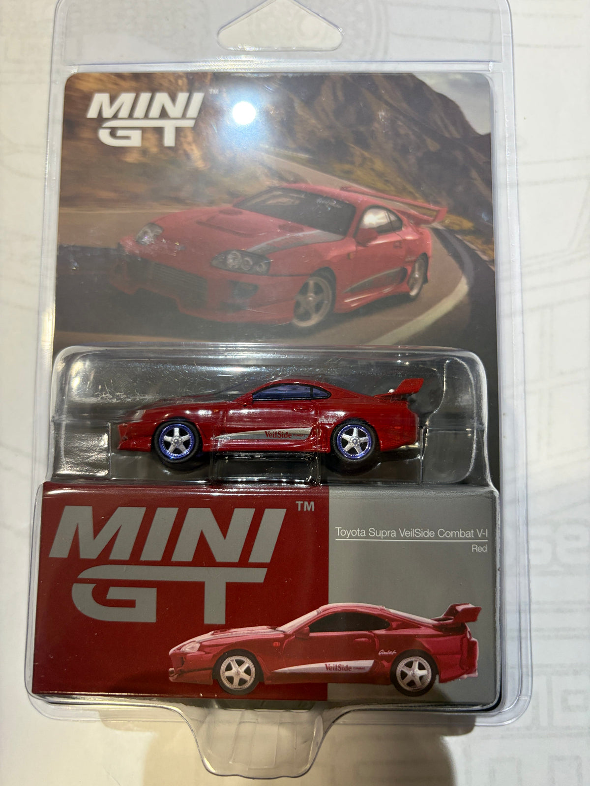 Toyota Supra VeilSide Combat V-I Red | Mini GT 1:64 MGT01094-BL chase