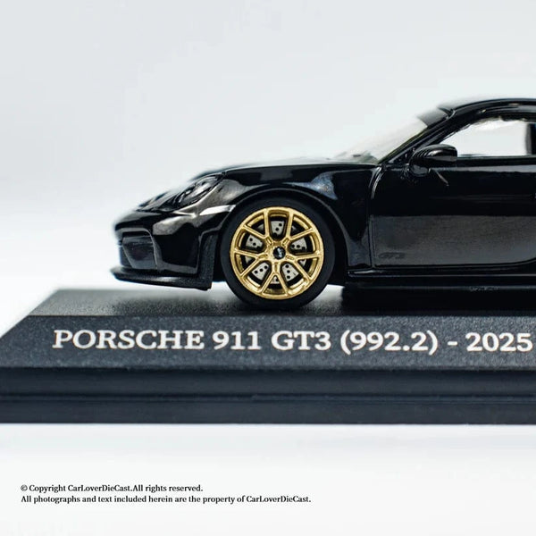 Porsche 911 992.2 GT3 2025 Black Weissach Package Minichamps 1:64