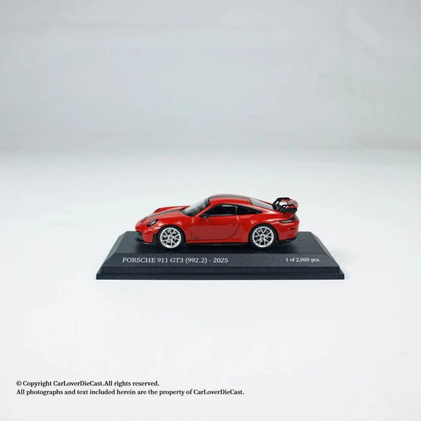Porsche 911 992.2 GT3 2025 Red Weissach Package Minichamps 1:64