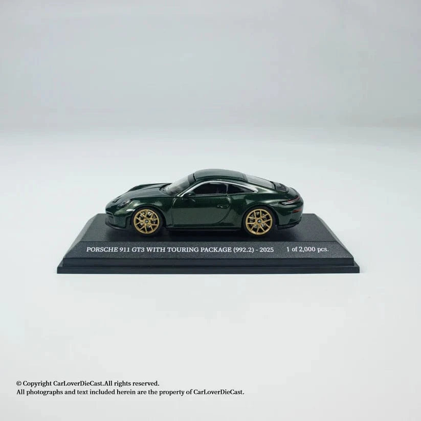 Porsche 911 992.2 GT3 Touring 2025 Green Metallic Minichamps 1:64