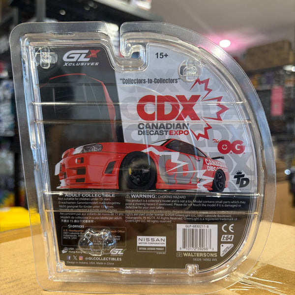 Nissan Skyline R34 Dinner Red Chrome CDX Canada Diecast Expo (limited to 400 made) Base Model 1/64 scale GLP-6830211-B
