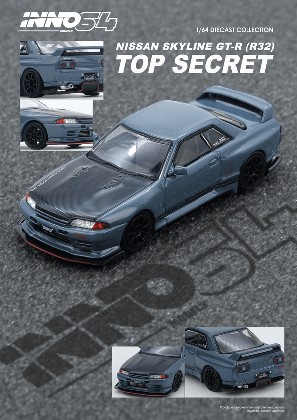 Top Secret R32 GT-R Stealth Grey Inno64