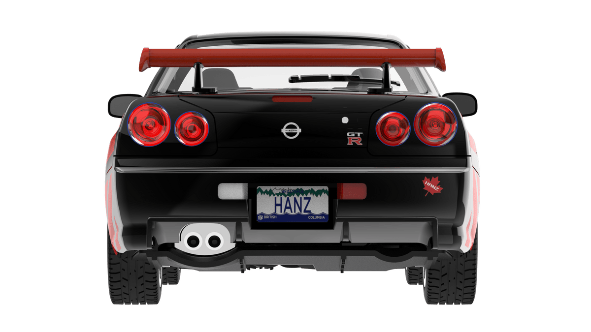 (PRE-ORDER) Nissan Skyline GT-R R34 Hanz Driven Vancouver Auto Show Exclusive Limited Edition 1:64 scale