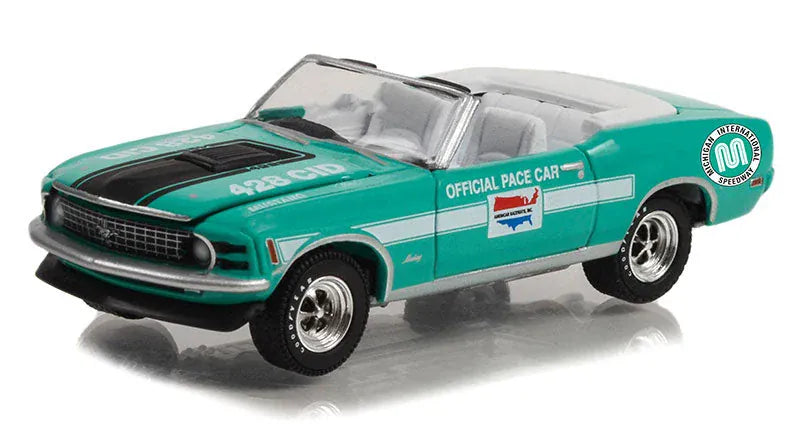 1970 Ford Mustang Mach 1 428 Cobra Jet Convertible Michigan International Raceway Official Pace Car Hobby Exclusive Greenlight 1:64 scale (Copy)