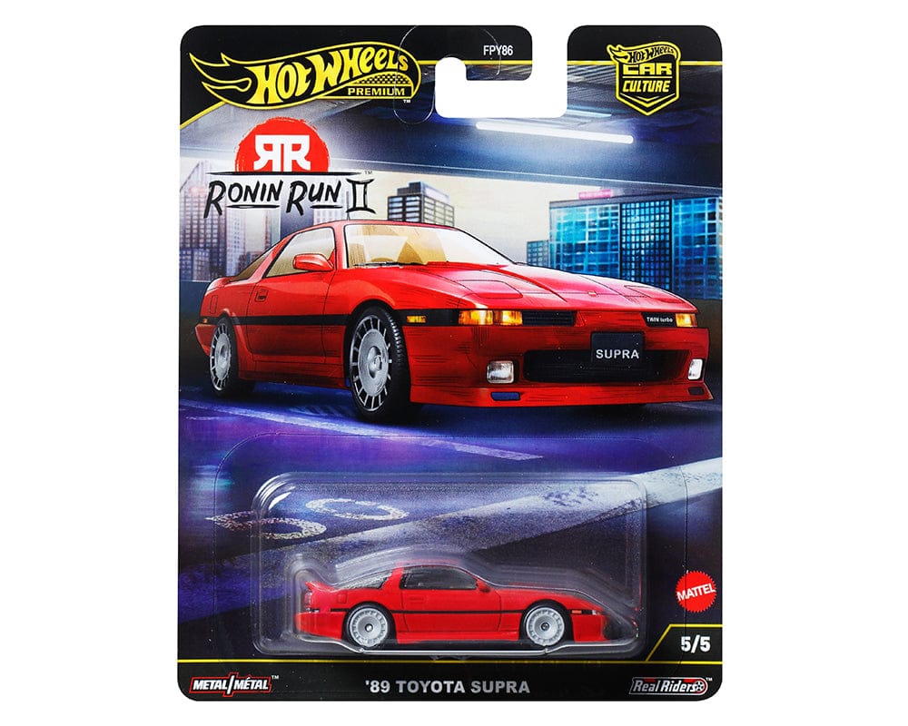 Car Culture Hot Wheels 1:64 Car Culture 2025 Ronin Run II Toyota Supra A70  Red