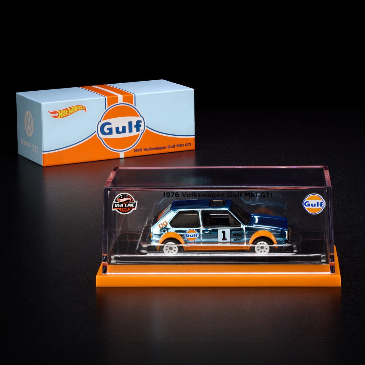 1976 Volkswagen Golf Mk1 GTI Gulf Blue RLC Hot Wheels 1/64 JJY63