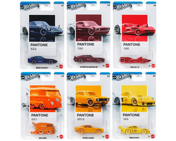 Hot Wheels 1:64 Pantone A Assortment 2025 10x car
