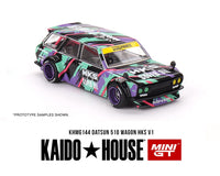 Datsun 510 Wagon HKS V1 Oil Splash Pattern Kaido House Mini Tt 1:64 scale KHMG144