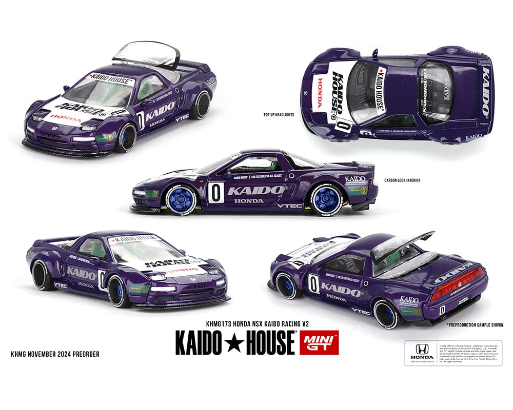 Honda NSX Kaido Racing V2 Purple Kaido House Mini GT 1/64 scale (pre-order)