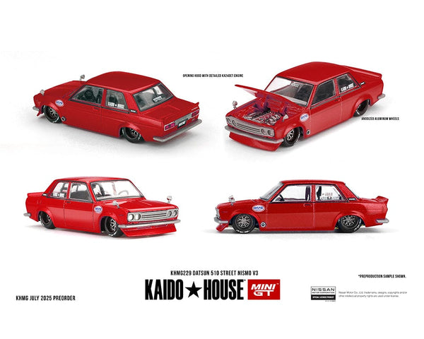 Datsun 510 Street Nismo V3 – Red Kaido House Mini GT 1/64