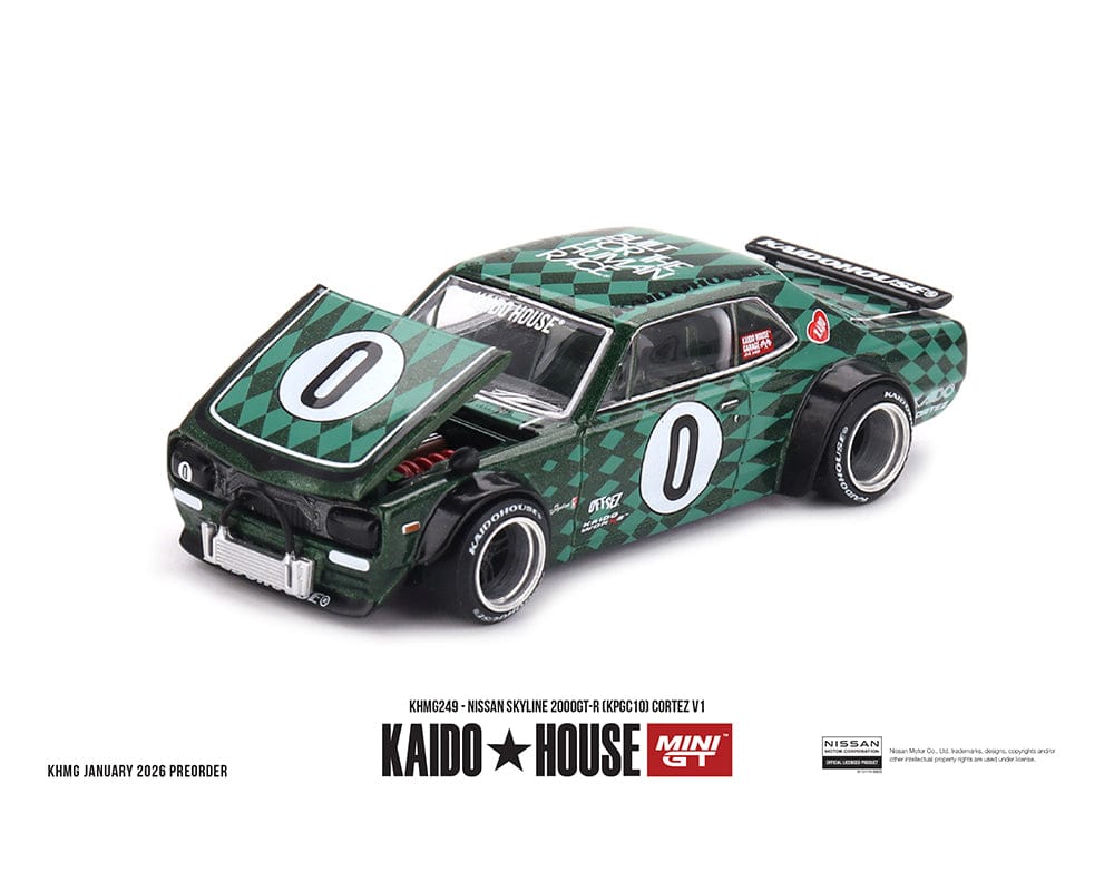 Nissan Skyline 2000 GT-R KPGC10 Cortez V1 Kaido House Mini GT 1/64