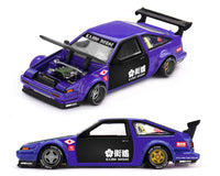 Toyota AE86 Sprinter Trueno Touge V1 Blue Kaido House Mini GT 1/64