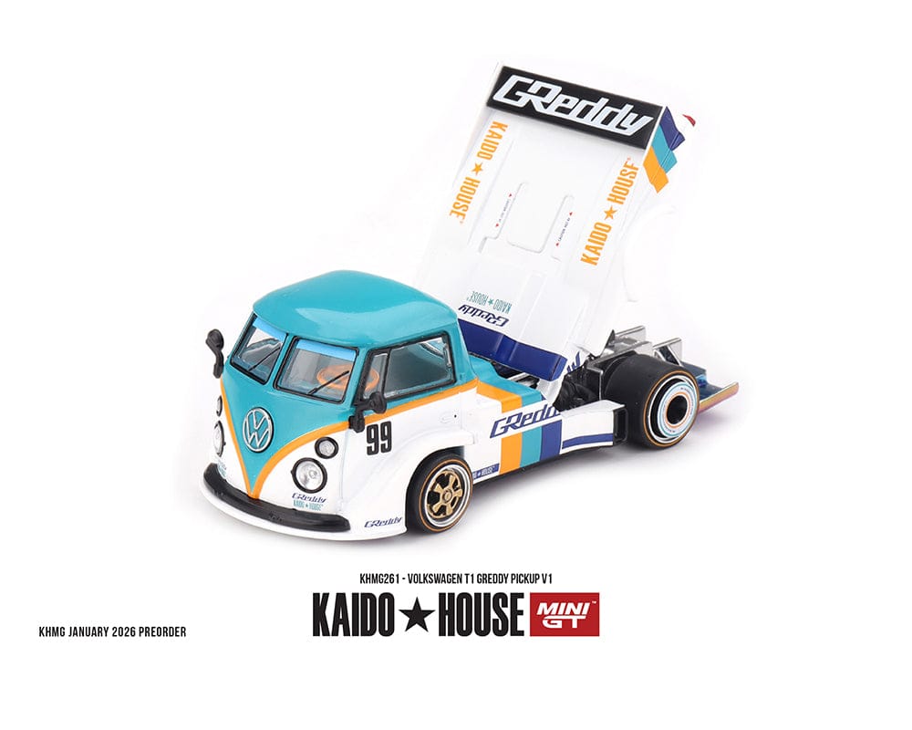Volkswagen T1 GReddy Pickup V1 Kaido House Mini GT 1/64
