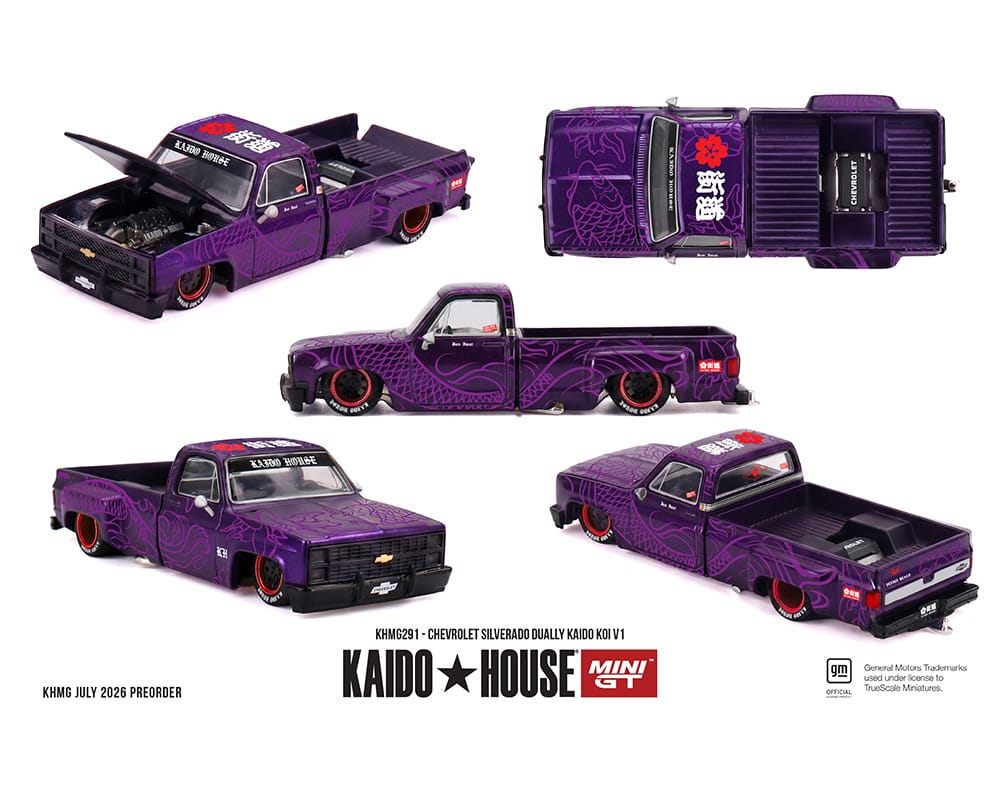 Chevrolet Silverado Dually KAIDO Koi V1 Kaido House x Mini GT 1:64