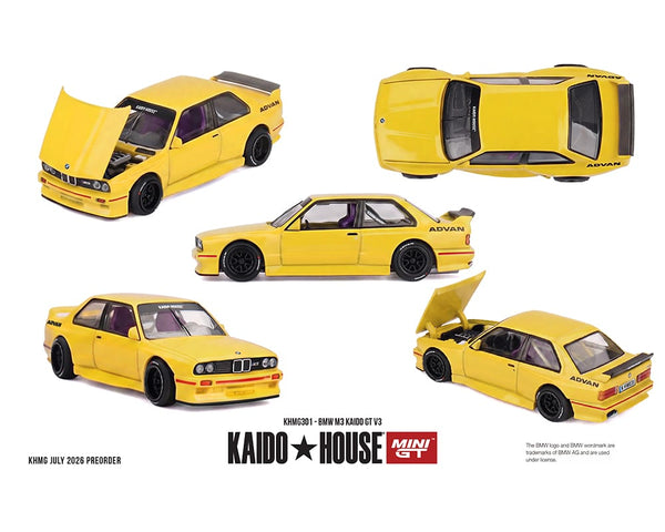 BMW M3 Kaido GT V3 ADVAN Yellow Kaido House x Mini GT 1:64