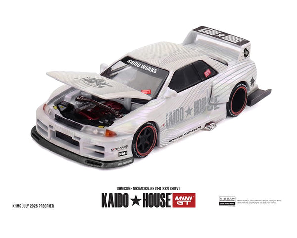 Nissan Skyline GT-R R32 SERI V1 Kaido House x Mini GT 1:64