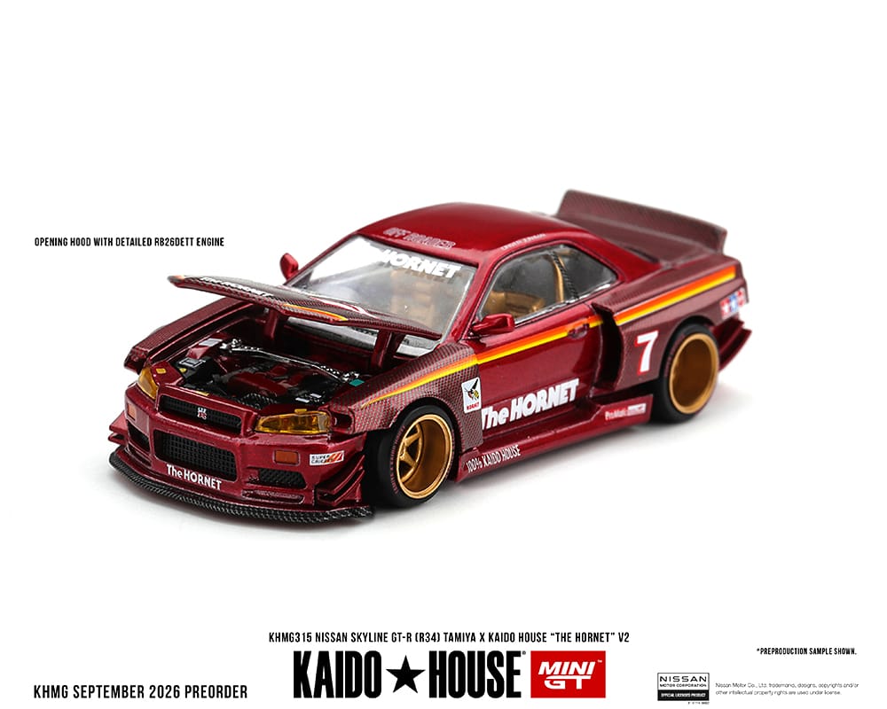 Nissan Skyline GTR R34 Tamiya The Kaido House 1/64 | Hanz Driven KHMG315
