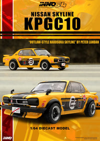 Nissan Skyline 2000 GT-R  KPGC10 Yellow Inno64 1/64 scale 