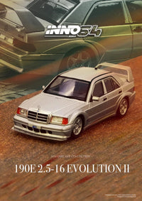 Mercedes-Benz 190E Silver 1/64 by Inno64