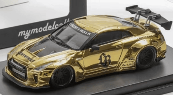 Nissan GTR R35 LB Works Chrome Gold My Model Collect 1/64