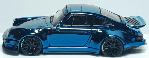 Porsche 911 RWB 930 Chrome Blue My Model Collect 1/64