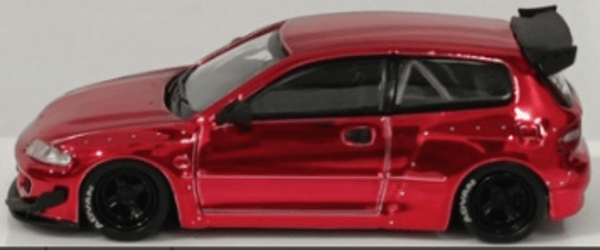 Honda Civic EG6 Chrome Red My Model Collect 1/64