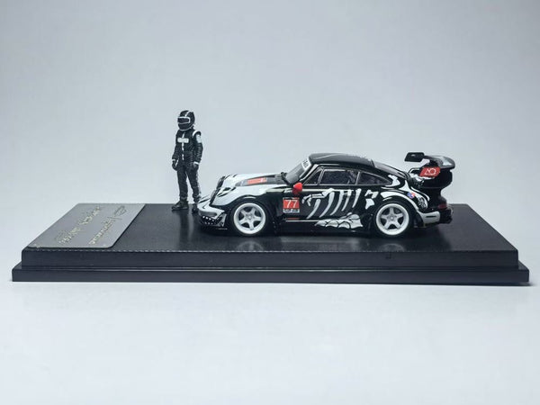 Porsche 911 RWB 964 Rexy High Wing with Figure My Model Collect 1/64