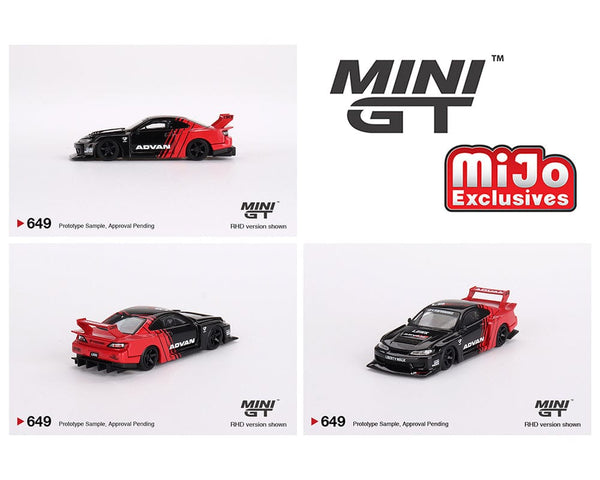 Nissan S15 SILVIA LB-Super Silhouette Advan Mini GT 1/64 scale MGT00649-MJ 