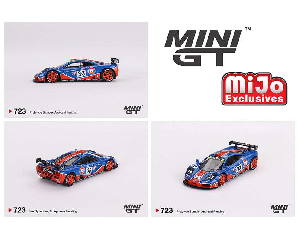 McLaren F1 GTR #33 1996 Le Mans 24Hr Gulf Mini GT 1:64 scale MGT00723-MJ