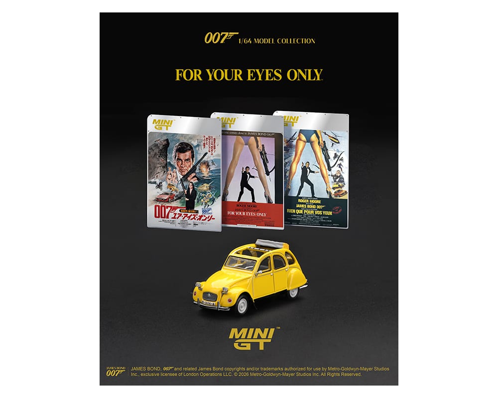 (PRE ORDER) James Bond 007 Citroën 2CV For Your Eyes Only English Packaging Limited Edition Mini GT 1:64 MGT00919-007E