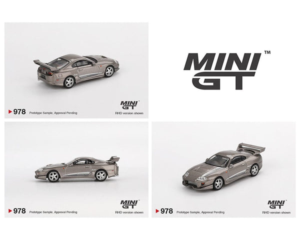 Toyota Supra VeilSide Combat V-II – Combat Grey Mini GT 1/64 scale