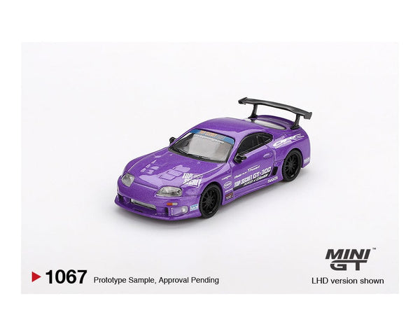 Toyota Supra (A80) Top Secret GT-300 Top Secret Purple Mini GT 1/64 scale