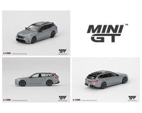 BMW M5 Touring G99 Brooklyn Gray Metallic Mini GT 1/64 scale