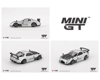 Mazda RX-7 RE-Amemiya Silver Metallic Mini GT 1/64 scale