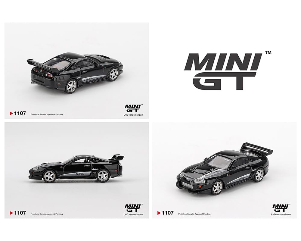 Toyota Supra VeilSide Combat V-II Black Mini GT 1:64 MGT01107-BL