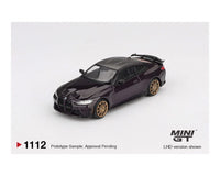 BMW M4 M Performance G82 Daytona Violet Mini GT 1/64 scale MGT01112-BL