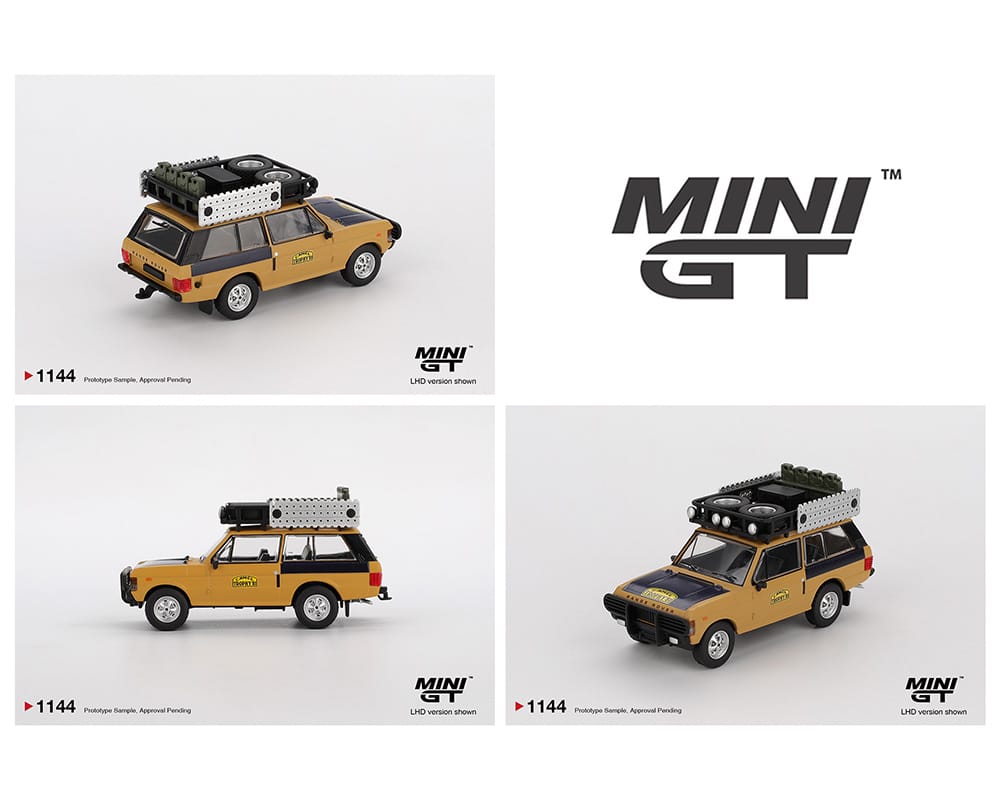 Range Rover 1981 Camel Trophy Sumatra C. Swoboda & K. Mentel  Winner Yellow Mini GT 1/64 scale