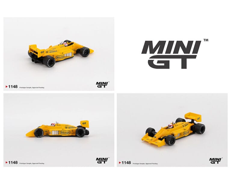 Lotus 99T #11 Satoru Nakajima 1987 Monaco Grand Prix Yellow Mini GT MGT01148-BL