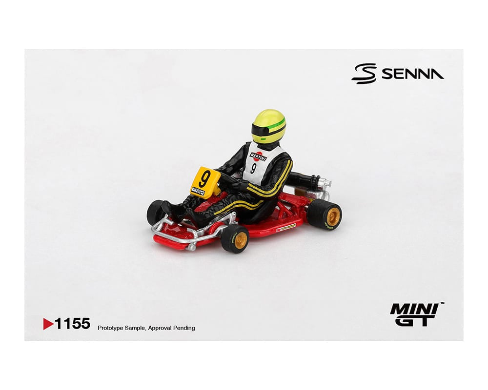 Senna Kart Formula K #9 Ayrton Senna da Silva 1981 Karting World Championship  Mini GT