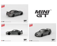Nissan Skyline GT-R Dark Metal Gray NISMO BNR34 CRS Version Mini GT 1:64 