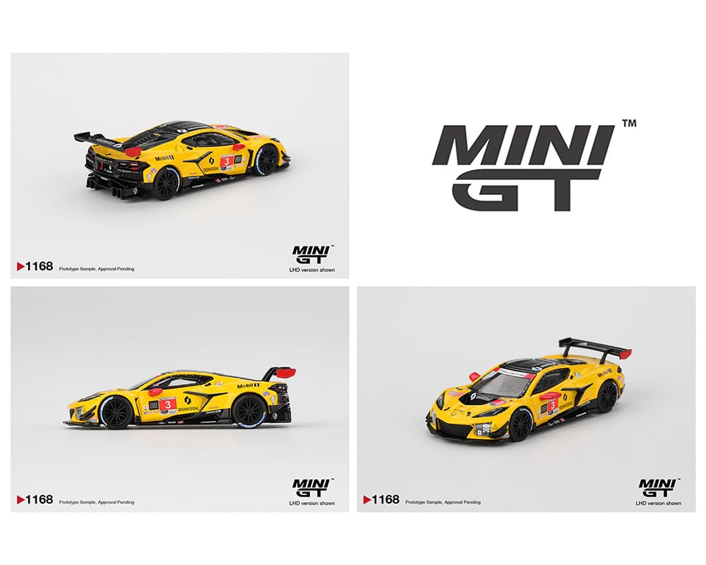Chevrolet Corvette Z06 GT3.R #3 Corvette Racing by Pratt Miller Motorsports 2025 IMSA Daytona 24 Hrs Mini GT MGT01168-BL