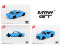 Nissan LB Works HAKOSUKA Baby Blue Mini GT 1:64 MGT01169-BL